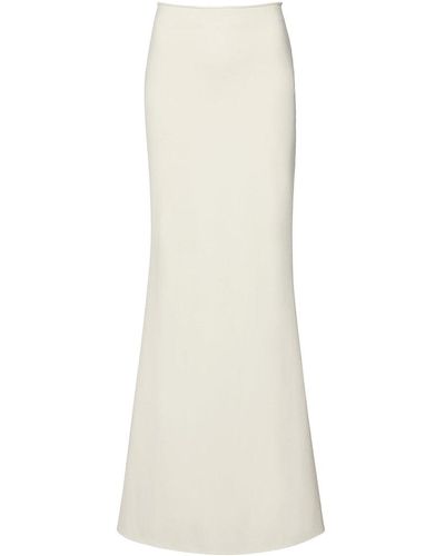 LAPOINTE Scuba Maxi Skirt - White