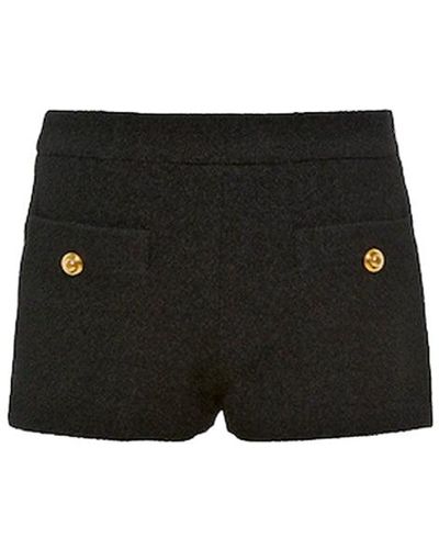 Miu Miu Bouclé Mini Shorts - Black