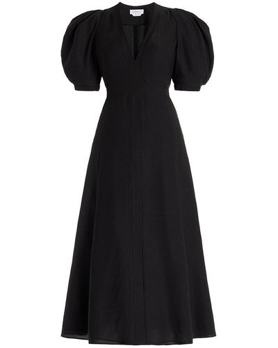 Gabriela Hearst Luz Midi Dress - Black