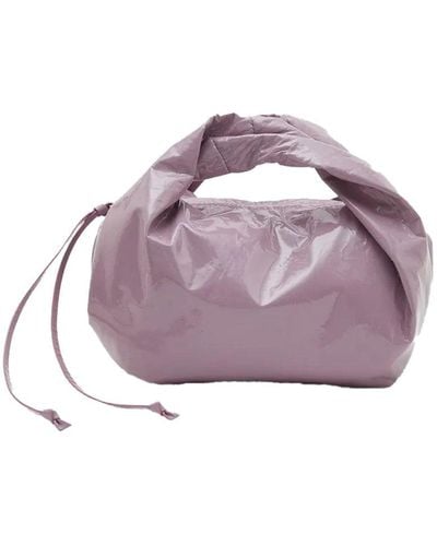 Dries Van Noten Twist Handle Bag - Purple
