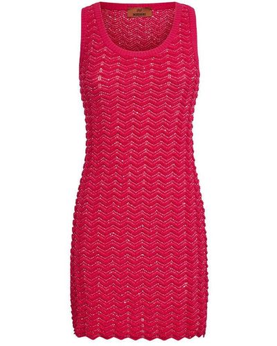 Missoni Sequin Mini Dress - Red