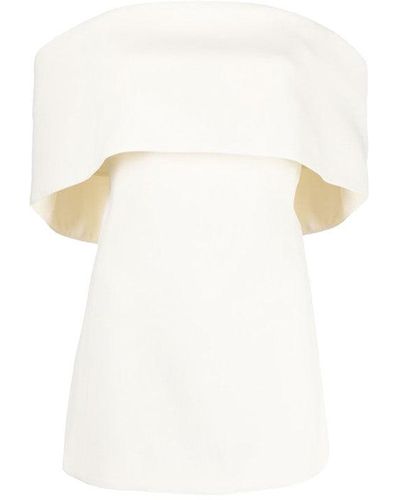 Totême Off-shoulder Top - White