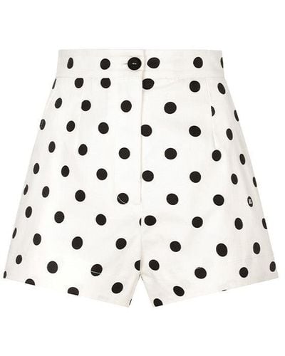 Dolce & Gabbana Polka Dot Shorts - White