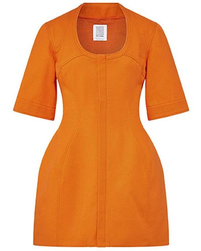 Rosie Assoulin U-turn Mini Dress - Orange