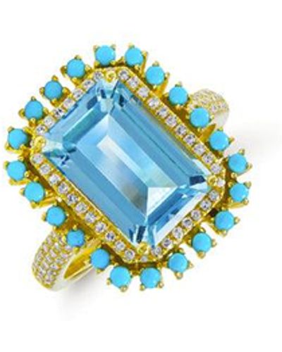 Anne Sisteron Portofino Ring - Blue