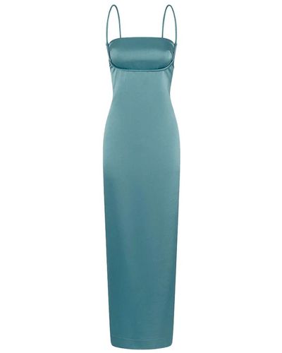 Paris Georgia Basics Talia Midi Slip Dress - Blue