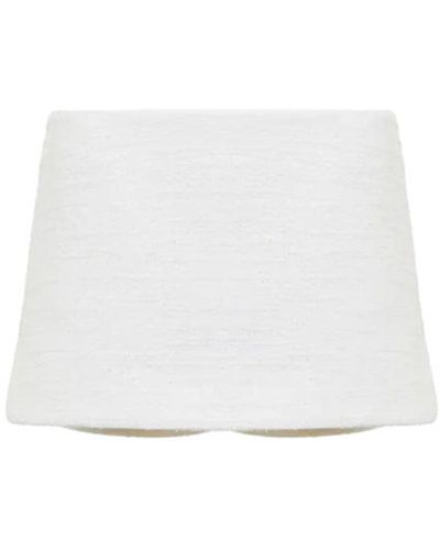 Valentino Tweed Mini Skort - White