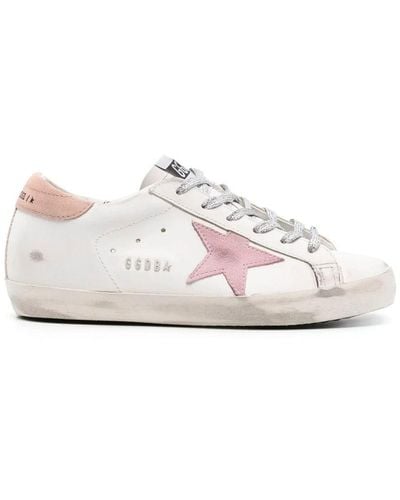 Golden Goose Superstar Leather Sneakers - White