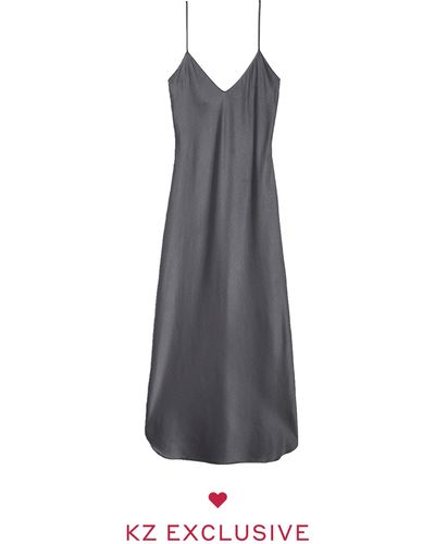 Kirna Zabete The Tiernan Slip Dress - Gray