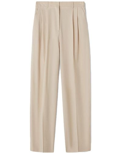 House of Dagmar Wide Suit Trouser - Natural