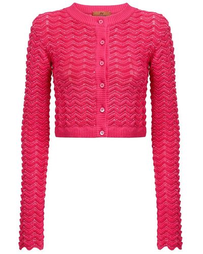 Missoni Sequin Button Cardigan - Pink