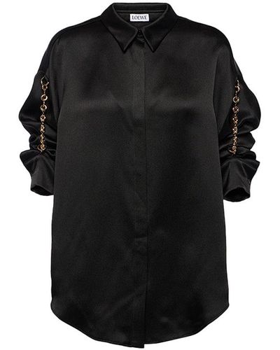 Loewe Chain Detail Shirt - Black