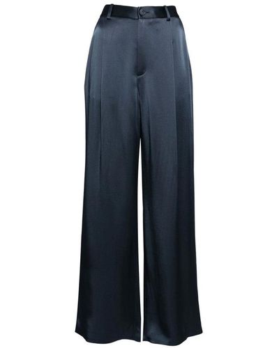 LAPOINTE Relaxed Pleated Pant - Blue