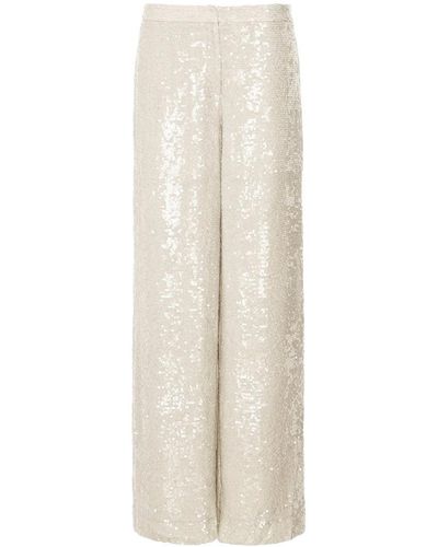 LAPOINTE Sequin Relaxed Trouser - White
