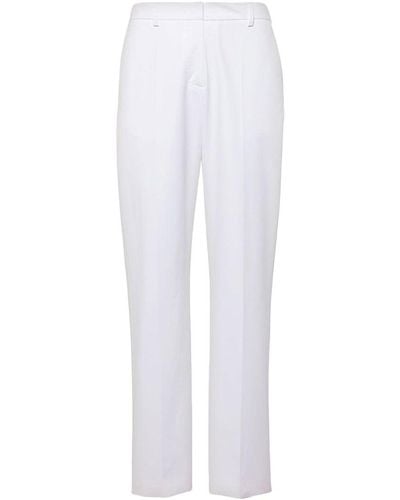 Valentino Straight Cotton Trousers - White