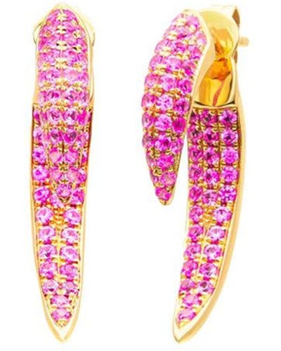 Anne Sisteron Sabre Earrings - Pink