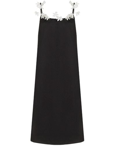 Rosie Assoulin Flowered Cami Dress - Black