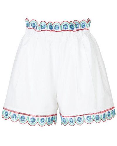 Silvia Tcherassi Adelson Mini Shorts - White