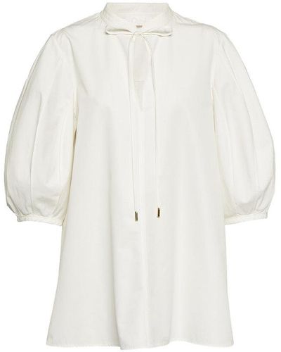 Chloé Cotton Poplin Top - White