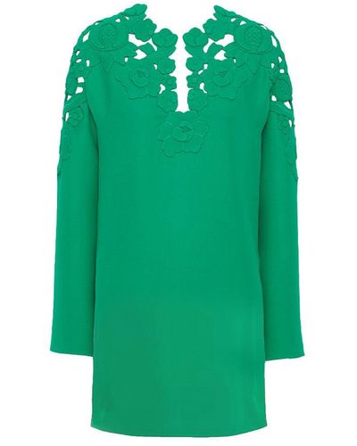 Valentino Cady Couture Mini Dress - Green
