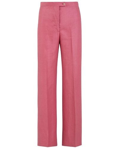 Giuliva Heritage Laura Linen Trousers - Pink