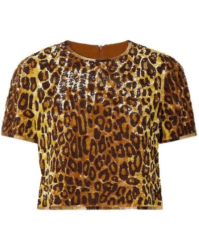 Ashish Leopard Sequin Shirt - Metallic