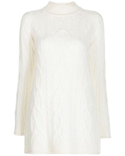 Loulou Studio Layo Mini Sweater Dress - White