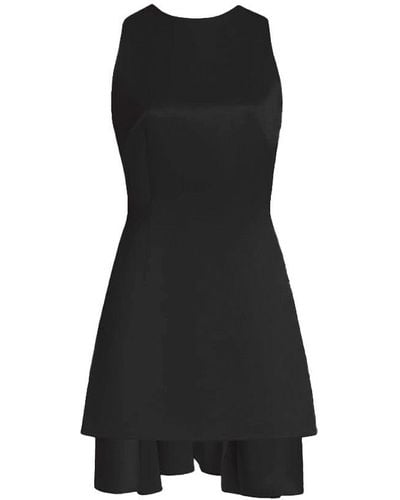 Alejandra Alonso Rojas Silk Mini Dress - Black