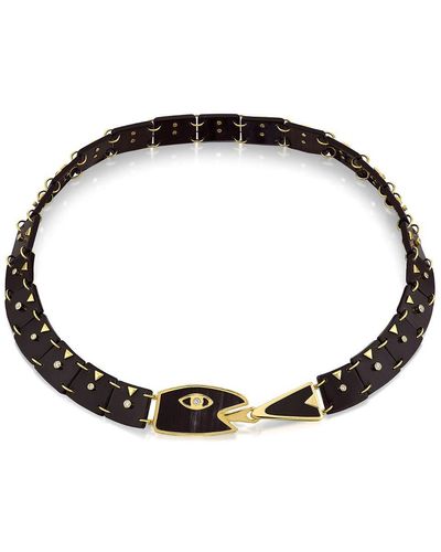 Sauer Lenda Necklace 18k Gold - Black