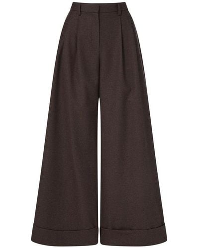 Twp Averyl Pleated Trouser - Brown