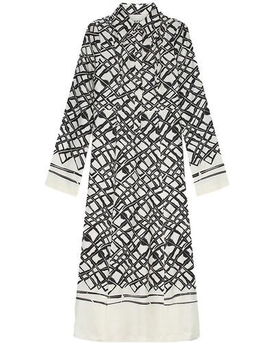 Rohe Labyrinth Print Maxi Dress - White