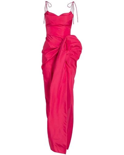 Rosie Assoulin Rosebud Gathered Maxi Dress - Pink