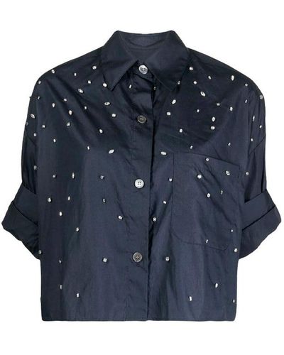 Twp Next Ex Shirt With Crystals - Blue