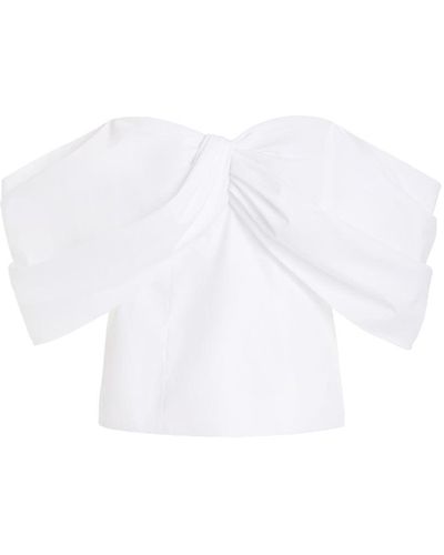 Rosie Assoulin Farfalle-n Off-the-shoulder Top - White