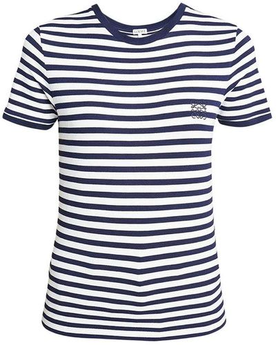 Loewe Striped T-shirt - Blue