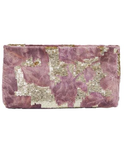 Dries Van Noten Floral Jacquard Clutch - Pink