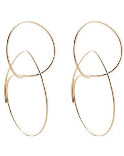 Hirotaka All About Basics Hoop Earrings - Metallic