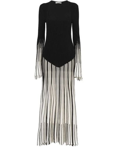 Chloé Long Flared Dress - Black