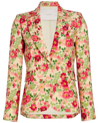 Adam Lippes Floral Blazer - Red