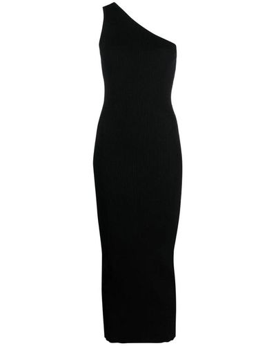 Totême One-shoulder Midi Dress - Black