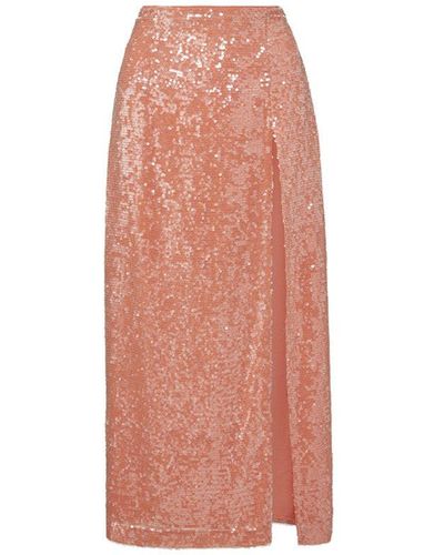 LAPOINTE Sequin Midi Skirt - Pink
