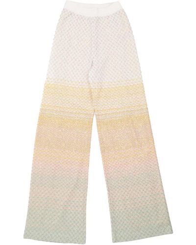 Missoni Knit Ombré Trousers - White