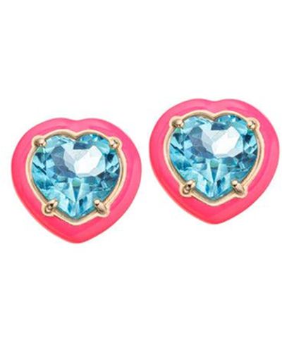 Bea Bongiasca Candy Heart Earrings - Multicolour
