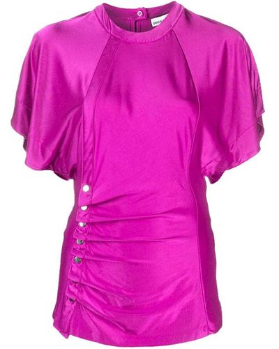 Rabanne Draped Ruched Top - Pink