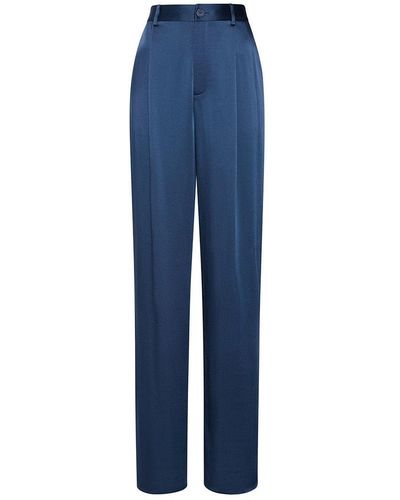 LAPOINTE Relaxed Pleated Pant - Blue