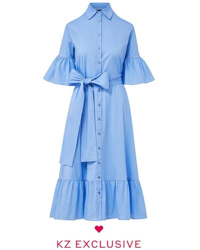 Kirna Zabete The Cecelia Dress - Blue