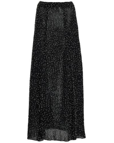 Gabriela Hearst Floris Midi Skirt - Black