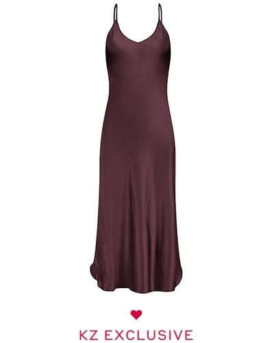 Kirna Zabete The Tiernan Slip Dress - Purple