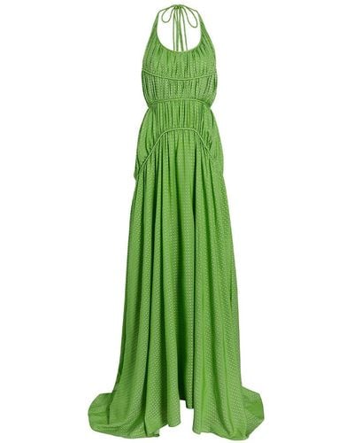 Rosie Assoulin Draped Maxi Dress - Green