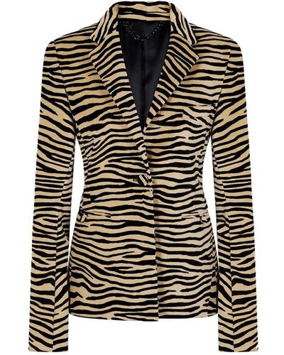 Rabanne Tiger-printed Tailored Jacket - Multicolour